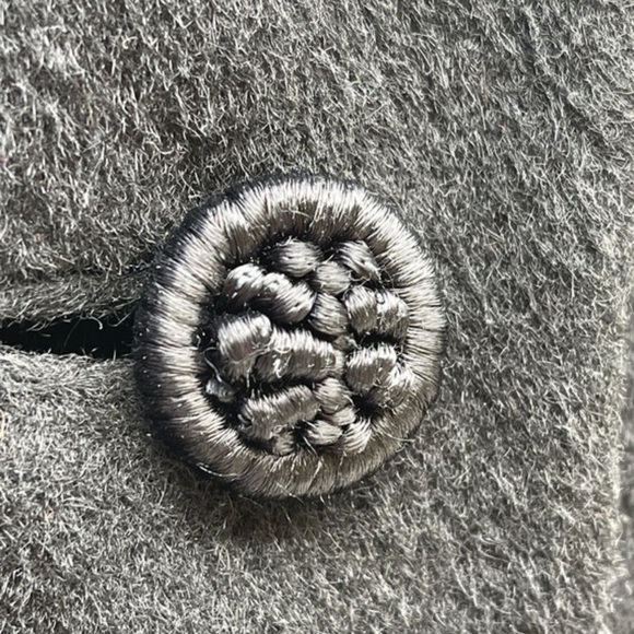 I Magnin Black Vintage Wool Coat Long Swing Jacket 1960s - Picture 4 of 9